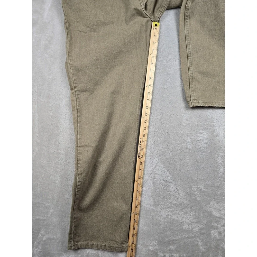 Lee Jeans Mens 38x32 Brown Relaxed Fit Straight Leg Cotton Denim 2055514
